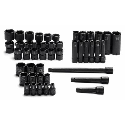 39 Piece 1/4" Drive Metric High Visibility Impact Socket Superset
