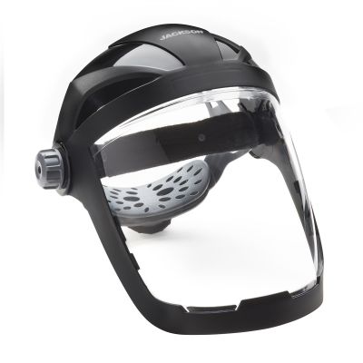 QUAD 500 Premium Multi-Purpose Face Shield - Clear Window - Anti-Fog Coating - 370 Speed Dial Ratcheting Headgear
