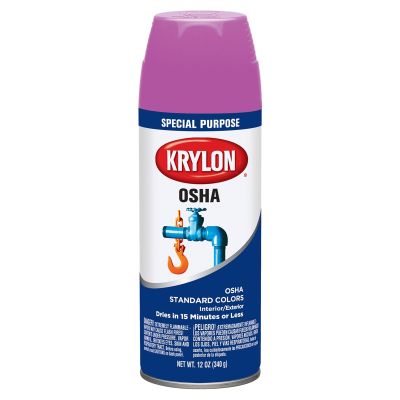 Krylon OSHA Color Paints; Safety Purple; 12 oz. Aerosol