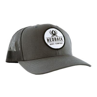 Redback Boots Retro Trucker Hat w/ Patch - Charcoal