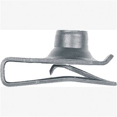 Thread Cutting Nuts 5/8" Flange Zinc Finish, Screw: 6.3-1.00mm, Range: .010"/.165", Qty: 10,