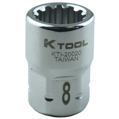 8mm x 1/4 in. Drive Spline Socket (EA)
