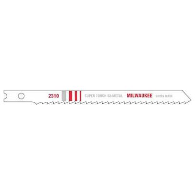 Milwaukee 4-1/8 in. General Purpose Jig Saw Blades, 10 TPI, Bi-Metal, U-Shank, (5-Pack)