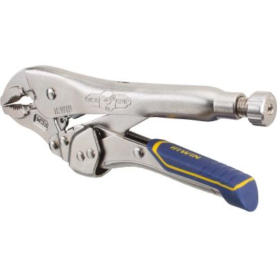 IRWIN VISE-GRIP Locking Pliers, Fast Release, Curved Jaw with Wire Cutter, 10-Inch (IRHT82578)