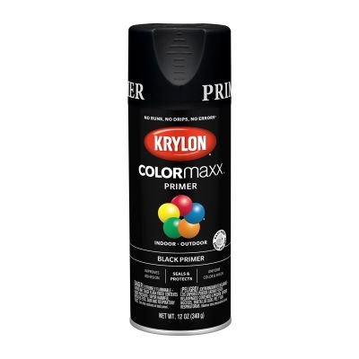 Krylon COLORmaxx Paint + Primer, Black Primer