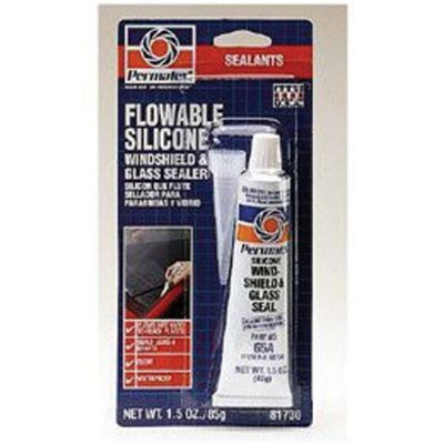 Flowable Silicone Windshield and Glass Sealer, 1.5 Fluid Ounce Tube Carded, Case of 12 Tubes