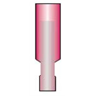 Terminal Bullets Red Nylon Female (22-18) (100/Bag)