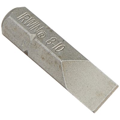 Irwin Tools 8-10 Slotted Insert Bit x 1", Fastener Drive