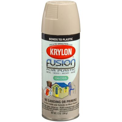 Krylon Fusion for Plastic; River Rock; 12 oz. Aerosol