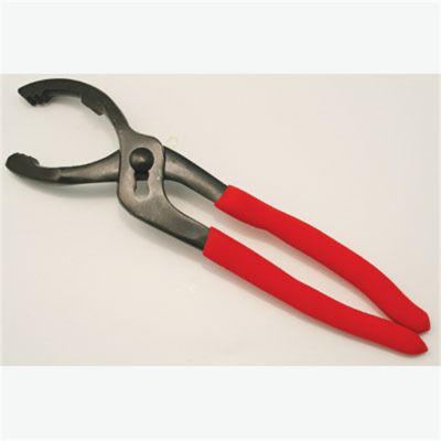Oil Filter Wrench, Offset Pliers Style, 2-1/2" to 4-5/8", Vinyl Coated Handles