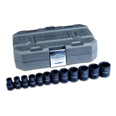 12 Pc. 1/2" Drive 6 Point SAE Impact Socket Set