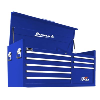 Homak Mfg. 56 in. H2Pro Series 8 Drawer Top Chest, Blue