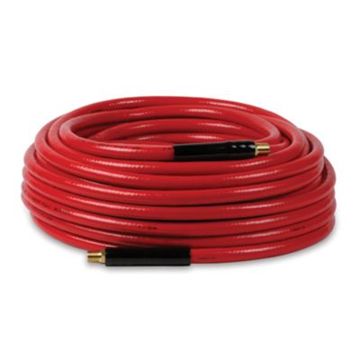 Workforce Air Hose, 3/8" x 100', 1/4" Fittings, Red, PVC