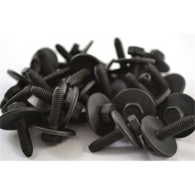 Loose Washer Black Phosphate Finish Metric Type CA Body Bolt, 6  1.00 x 25mm (25/Bag)