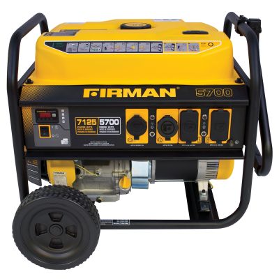 Firman Power Equip. Portable Gas Generator 5700/7100 Watt