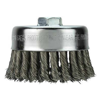 4" Knot Wire Cup Brush - Carbon Steel