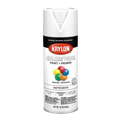 Krylon COLORmaxx Paint + Primer, Matte White