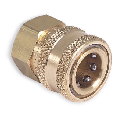 3/8 Qc 3/8" F x 3/8" Socket Brass
