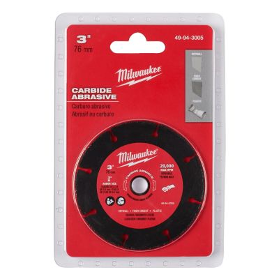Milwaukee 3 in. Carbide Abrasive Cut Off Blade MAX 20k RPM