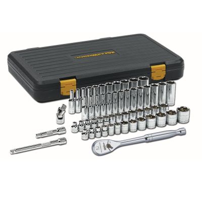 56 Pc. 3/8" Drive 6 Point 120XP SAE/Metric Standard and Deep Mechanics Tool Set