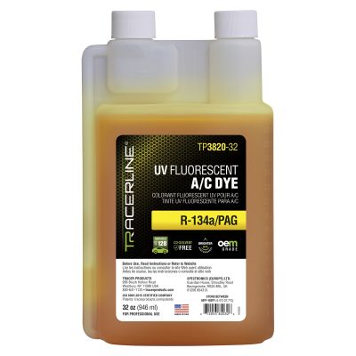 Fluoro-Lite R-134a/PAG System Dye 32oz. (946ml) Bottle
