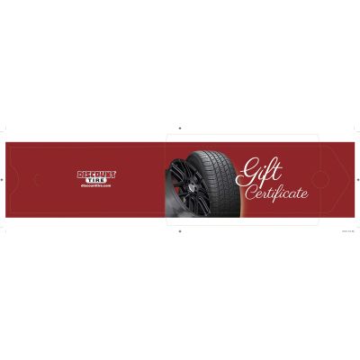 Gift Certificate Envelopes by Discount Tire (Pack of 25)