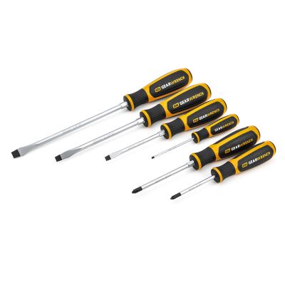 6 Pc. Phillips?/Slotted Dual Material Screwdriver Set
