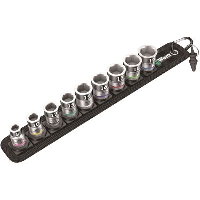 10PC Skt Set on a Robust Textile Belt, IN