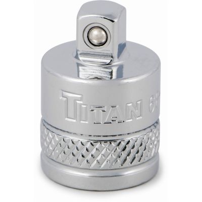 Chrome Adapter, 3/8" Female to 1/4" Male