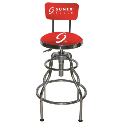 Sunex Hydraulic Shop Stool (Chrome)