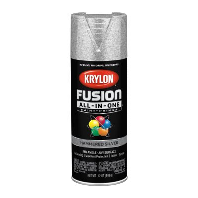 Krylon Fusion All-In-One Paint + Primer, Hammered Silver