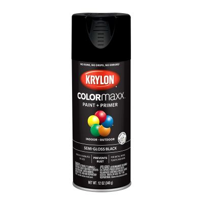 Semi-Gloss Black; 12 oz. Aerosol