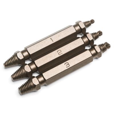 3-PC DAMAGED SCREW EXTRACTOR SET