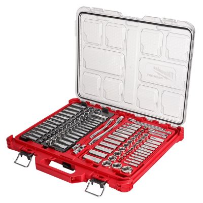 106-Piece Ratchet and Socket Set in PACKOUT; 1/4" - 3/8" SAE-MM
