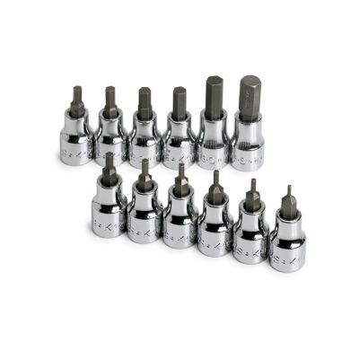 12 Piece 3/8" Drive SAE Hex Bit Socket Set