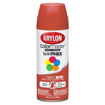 Krylon Colormaster Satin Touch; Pimento; 12 oz. Aerosol