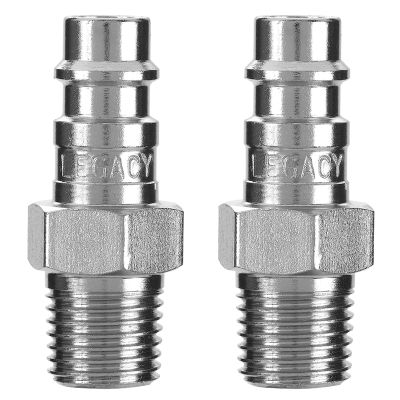 Flexzilla Pro High Flow Plug, 1/4" MNPT, 1/4" Body, 2-Pack
