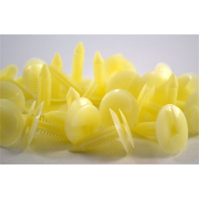 White Nylon Retains Conduit To Sheet Metal In GM Doors (100/Bag)