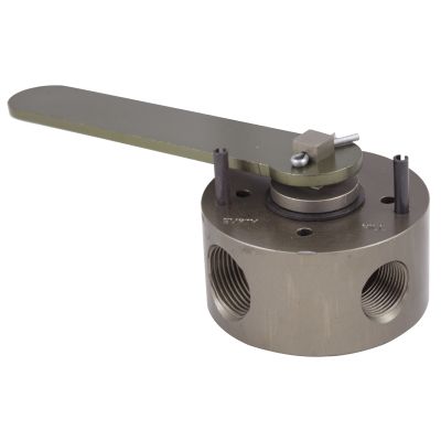 4 Way Tire Valve w/Handle, Metal