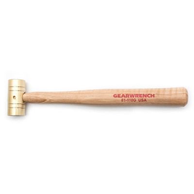 8 oz. Brass Hammer with Hickory Handle