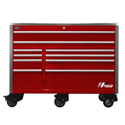 60 in. HXL 10-Drawer Roller Cabinet - Red
