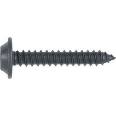 Philips Flat Top Washer Head Black Trim Screw, Screw size: 8 x 1-1/4, 13/32 O.D. washer, Qty: 10