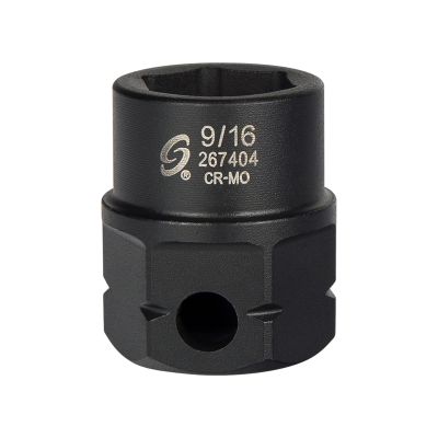 Sunex Tools 1/2 in. Drive 6-Point Low Profile Impact Socket w/ Hex Shank, 9/16 in.