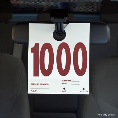 Petoskey Plastics 1,000-1,999 Dispatch Numbers, Dual Sided Heavy Cardstock