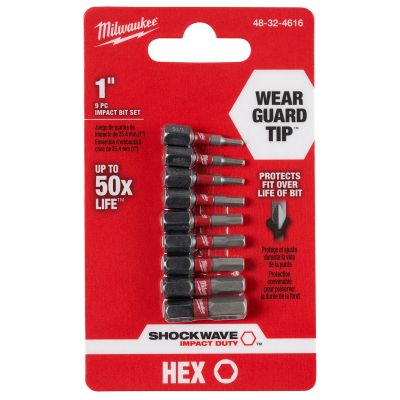 SHOCKWAVE? Impact Hex Insert Bit Set -9PC