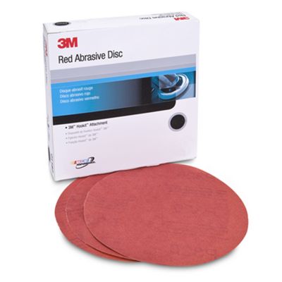 3M Red Abrasive Hookit Disc, 6", P600 Grit, 50 per Box