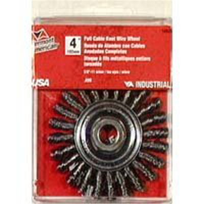 4" Cable Twist Wire Wheel-5/8"