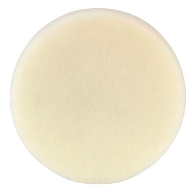 5-1/2 in. Dynacut White Foam Flat Face Polishing Pad