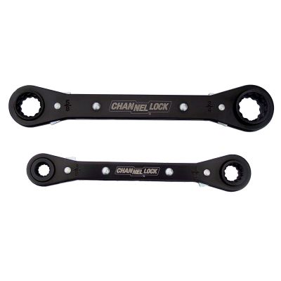 CHANNELLOCK 4-in-1 2-piece Fractional SAE Ratcheting Wrench Set