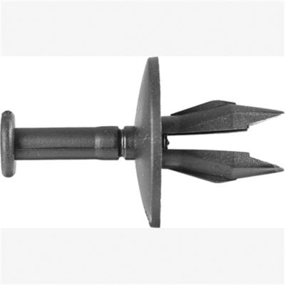 Fascia Retainers, Black Nylon, Size: 3/8" (9.5mm), Stem: 23/32", Head: 1", GM 14045480, Qty: 100